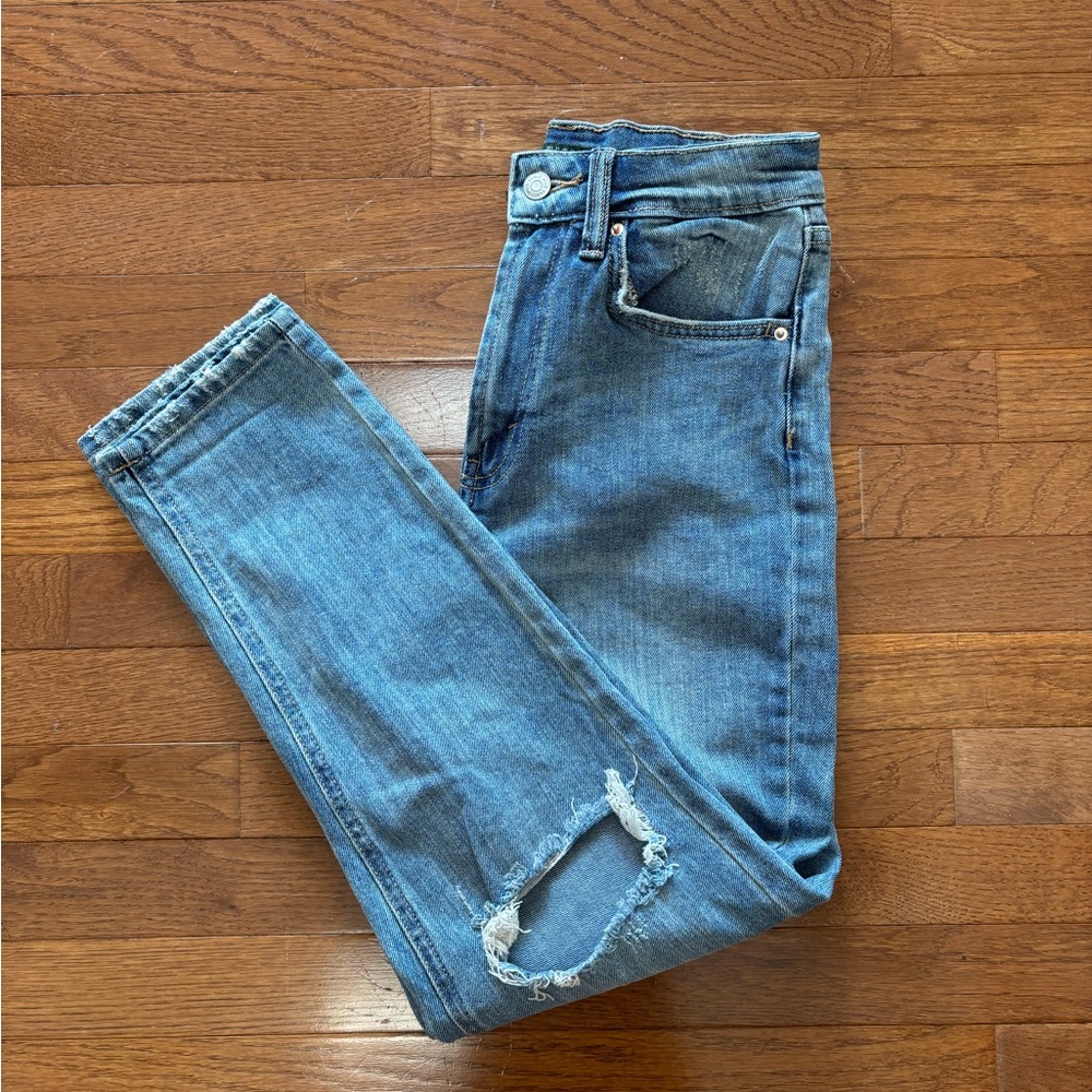 Wild Fable High Waist Distressed Mom Jeans